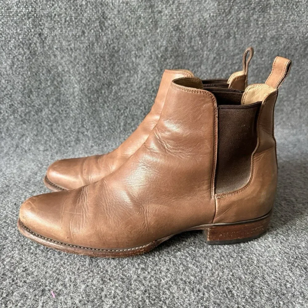 Tecovas The Chance Tan Leather Chelsea Boots Western Men 13 D Cowpoke Casual